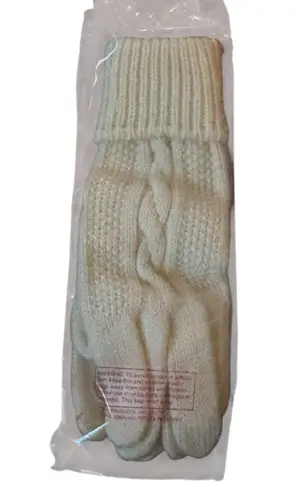 VTG Avon Colorful Coordinates Off White Winter Knit Gloves 1983 Snow Holiday