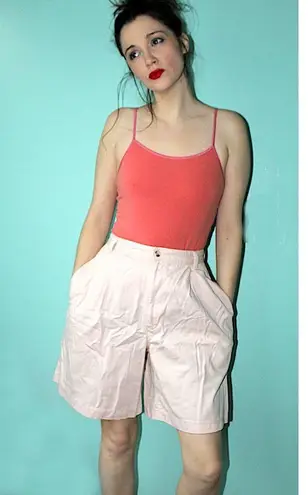 PALMETTO's Pink Vintage 1990's High Waisted Bermuda Shorts Size undefined