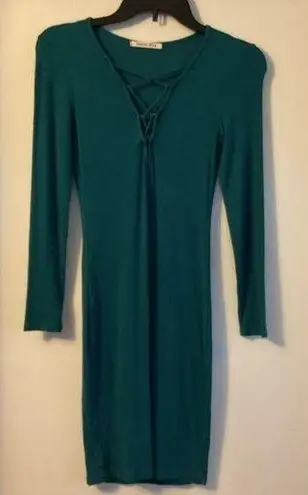 Better Be 4. Long Sleeve Ribbed Dress Size Small
