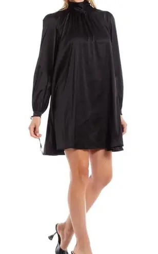 Badgley Mischka Belle Dress Wine Red Gigi Mock Neck Long Sleeve Trapeze Sz 2 NWT