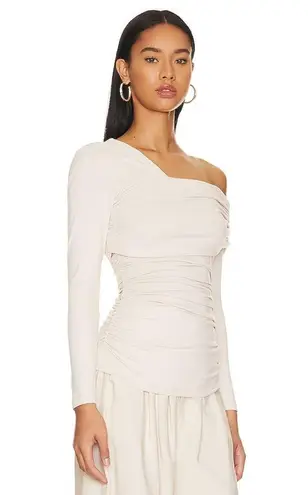 Susana Monaco NWT Gathered Top in Blanched Almond Size M