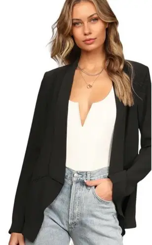 Lulu’s Women’s Lightweight Blazer Black Office Size XS
