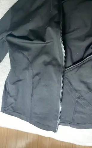 Athletic Zip Up Jacket Black