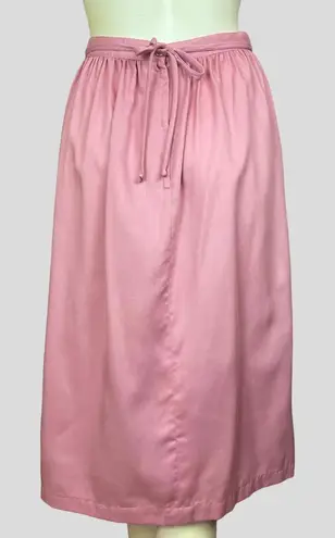 Vintage Pink Skirt Women Barbiecore Barbie Retro Tie Belt A