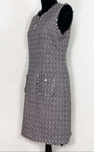 Karl Lagerfeld sleeveless tweed A line dress