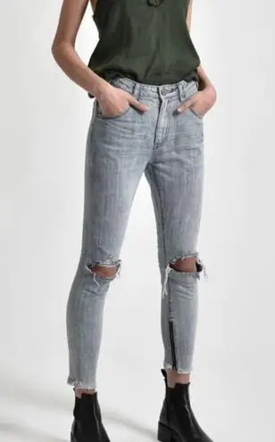 One Teaspoon  x Revolve ROCKY‎ FREEBIRDS HIGH WAIST SKINNY JEANS s/28 NWT