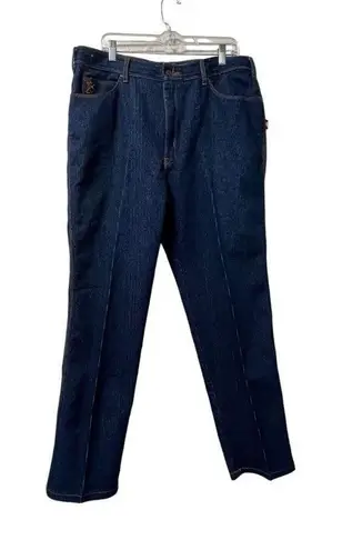 Braxton Jeans Women Size 36/20 Western Country Outdoor Nature Pleated Denim Blue