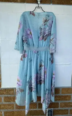 Ted Baker London Dannyel hankerchief mint fairycore dress Sz 3/12 Green