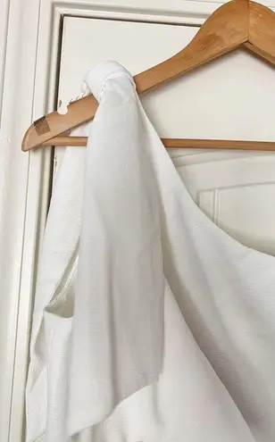 Dress the Population NWT Georgina One-Shoulder Crepe Gown Off White