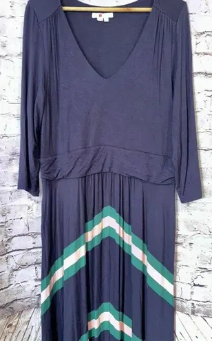 Boden USA Boden Juliet Jersey Knit Dress Navy Blue Stripe Midi UK 20 / US Size 16 R