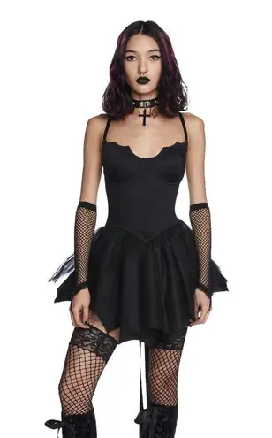 Dolls Kill Absolute Grim Mini Dress by Current Mood (XS) – As Seen on 