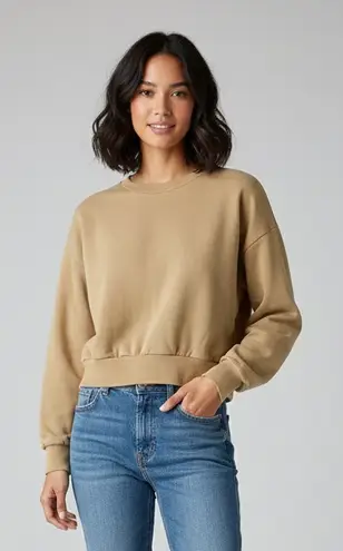 ASOS  Boxy Cropped Long Sleeve Crewneck Pullover Sweatshirt Size 10 - Image 1