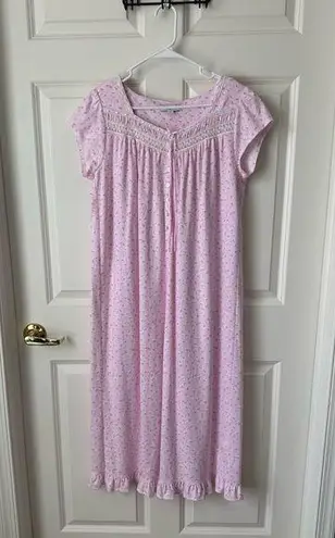 Eileen West Cap Sleeve Pink Cotton Modal Waltz Gown Size XS