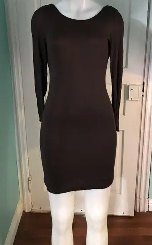 Alice + Olivia  Brown Long Sleeve Dress SzS