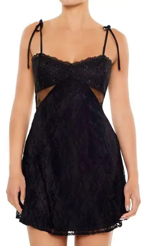 Forever 21 Black Lace Mini Dress 