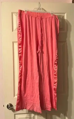 Cacique Pink Satin Trim PJ Pajama Pants 18/20