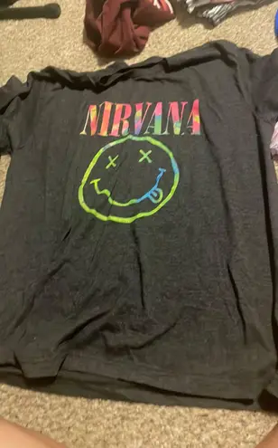 Nirvana gray oversized  shirt