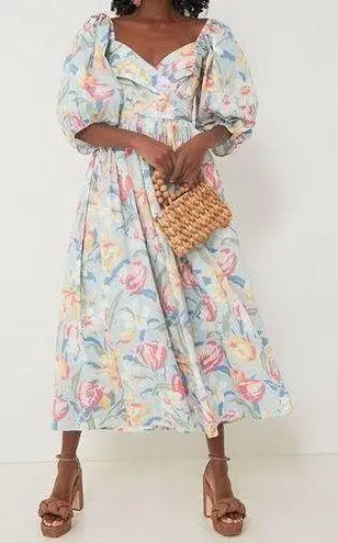 Laura Ashley Tuckernuck x batsheva tulips fells midi dress