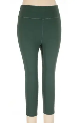 Peloton Green Cropped Leggings with Elastic Waistband Size XL Yoga Athletic