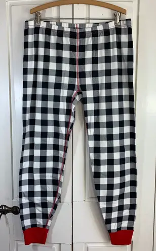 Hanna Andersson Organic Cotton Buffalo Plaid Pajama Pants XXL 2X Comfy Cabincore Black