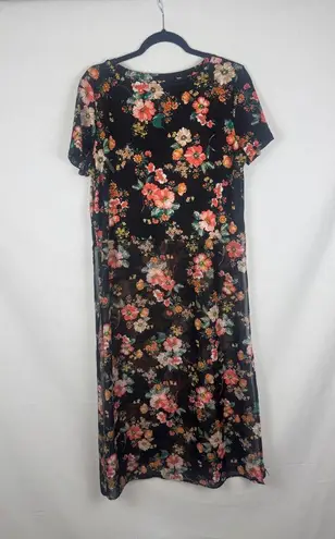 Sweet Rain Floral Black Top