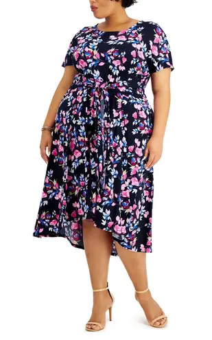 Robbie Bee Plus Size High-Low Dress Size 1X