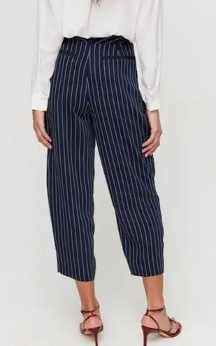 Wilfred Aritzia  Modesto Navy Pinstripe Pants 00