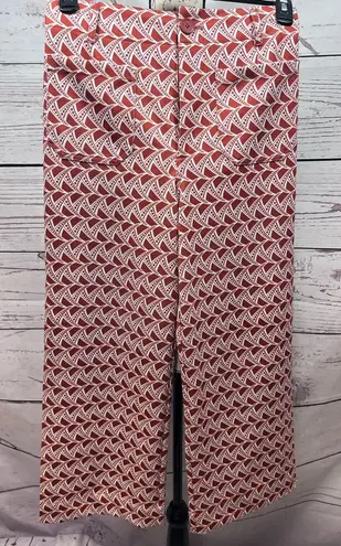 Jones New York Jones & Co size 6 orange and white slacks with pockets and‎ belt loop - 3214