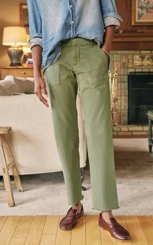 Frank & Eileen Blackrock, The Italian Utility Pant, Green size 8 Blue