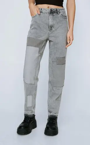 Nasty Gal  ORGANIC DENIM PATCHWORK MOM FIT JEANS