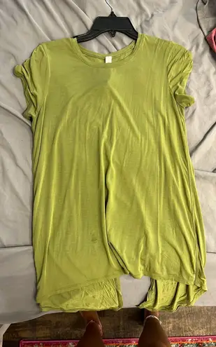 Lululemon Green Open Back Top