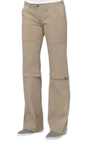 prAna Breathe Convertible Pant Shorts Women 10 Khaki Outdoor Hiking Travel NWT