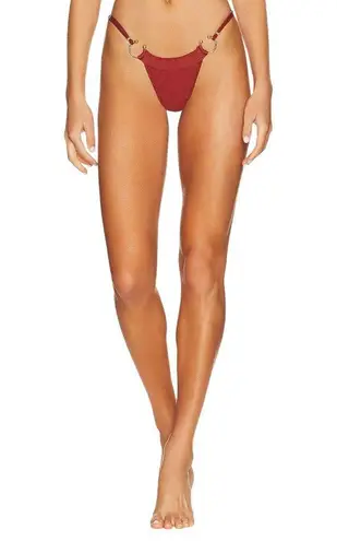 Camila Coelho Carlo Bikini Bottoms in Rust X-Small New Womens Swimsuit