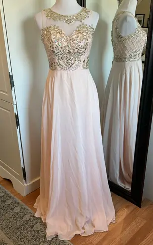 Light Pink Jeweled Gown