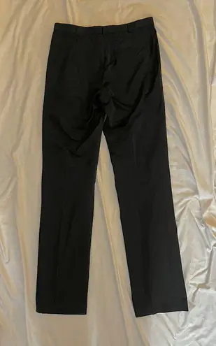 Jil Sander $960  36 6 Trousers Pants Straight Leg Nylon Slacks Cigarette Black