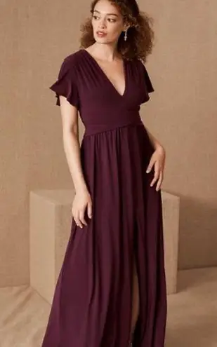 BHLDN  Mendoza Maxi Dress in Purple Plum