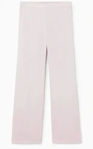 COS Straight-Leg Tailored Linen Pants Lilac Purple Women's 4 Casual Pull On