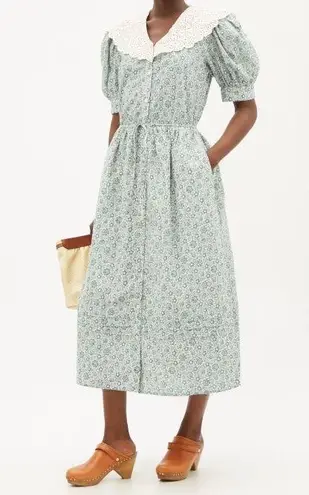 Sea New York Ida Collared Midi Dress in Apple Size 6