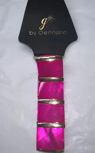 The Bar G by Gennaro Hot Pink Pearlized Stretch Bracelet