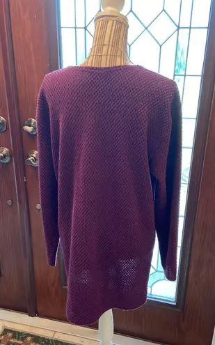 Ny&co Ny & Deep purple Tunic long sleeve sweater