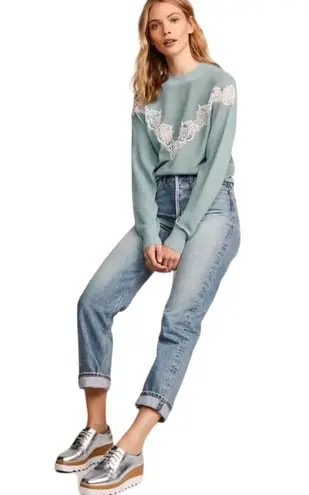 See By Chloe See by Chloé Chevron Lace Sweater Size XL New with FLAW