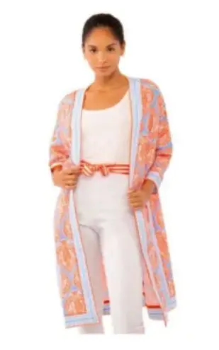 Gretchen Scott Kimono Jacket Resort Wear Open Front Jacket XS/S