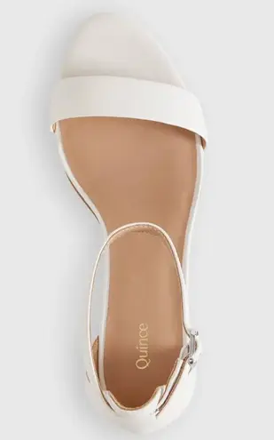Quince Italian Leather Heels Bone Size 6 NIB