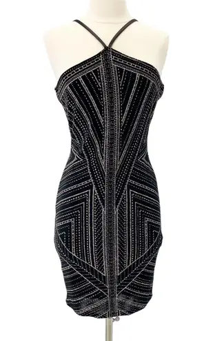 NEW Jump Apparel Womens XS Constellation Bodycon Dress Black Mauve Glitter