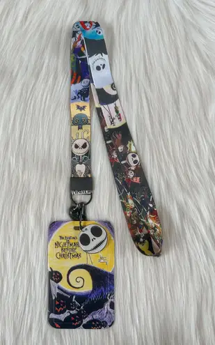 The Nightmare Before Christmas lanyard with Id/ card holder Black