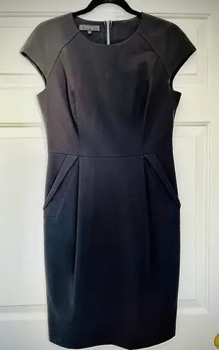 Lafayette 148 New York Black Ponte Dress
