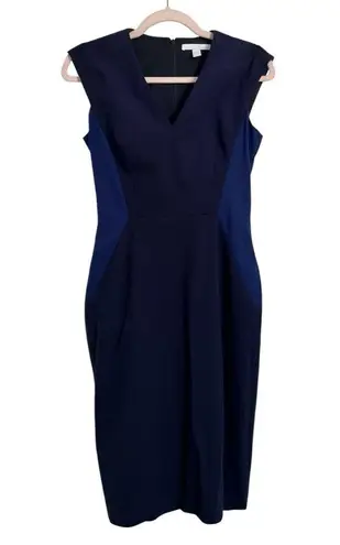 Hugo Boss Boss Women’s Navy Blue Dalana Pencil Dress US 2 Office Business Casual