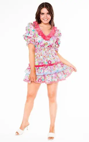 Alden Adair Kelsey Dress in Happy Daze, NWT, Size L Pink Size L