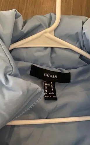 Forever 21 blue puffer jacket