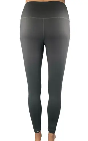 Set Active Womens Dark Gray Mid Rise Yoga Workout Athletic Leggings Pants Size M